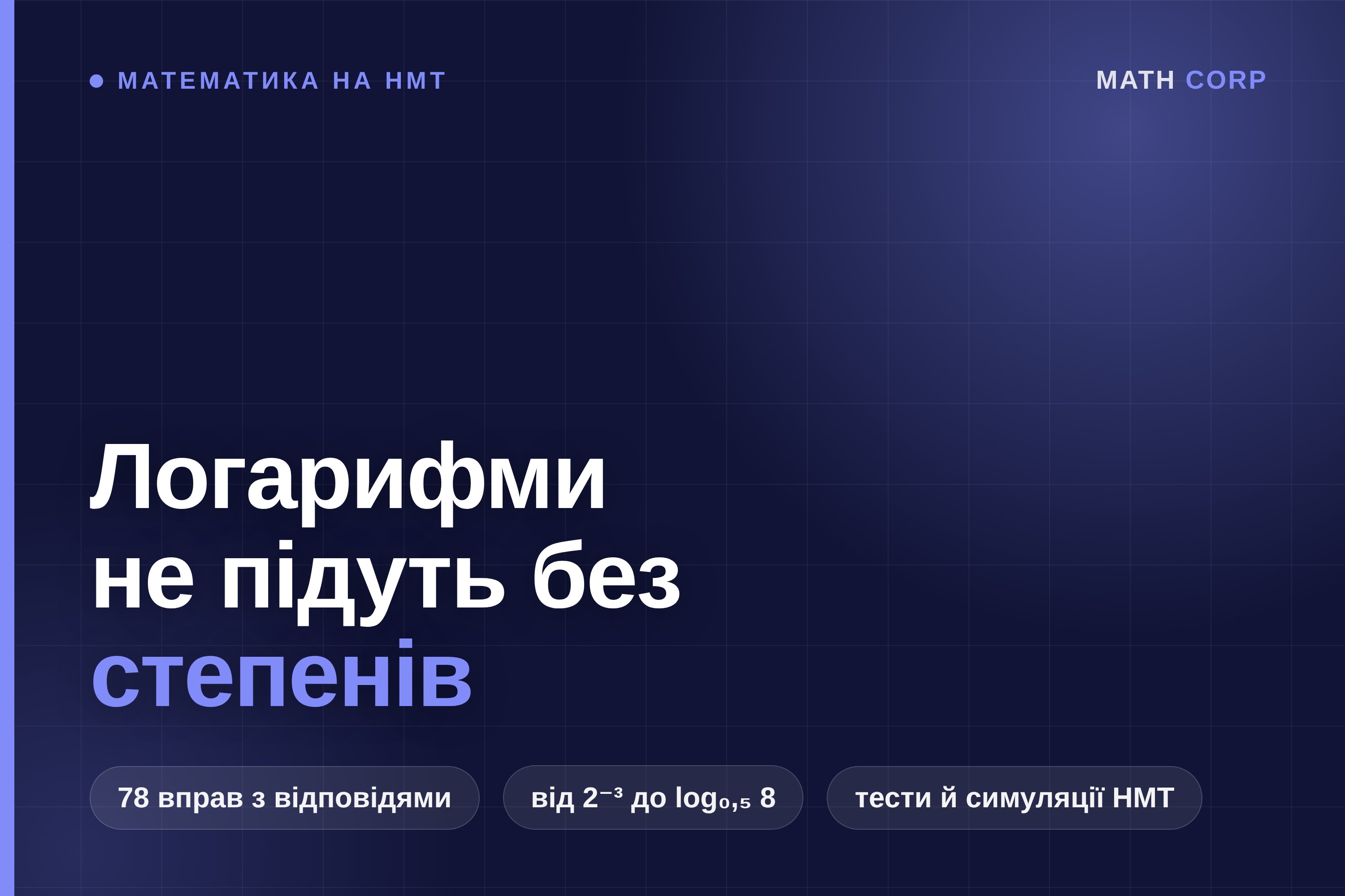 Логарифми не підуть, доки не рахуються степені: 78 вправ від 2⁻³ до log₀,₅ 8
