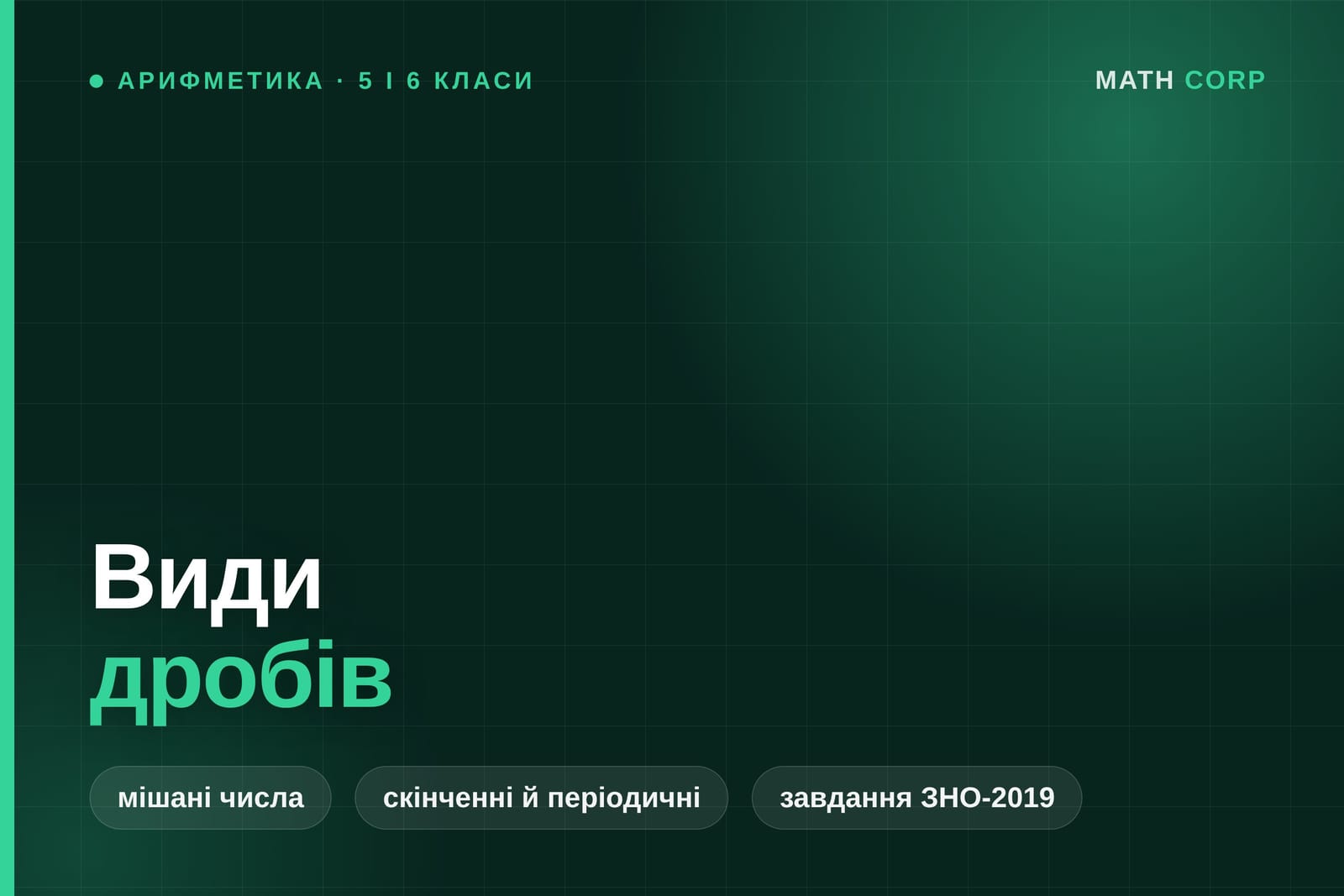 Види дробів і переведення між ними. Одне число можна записати по-різному