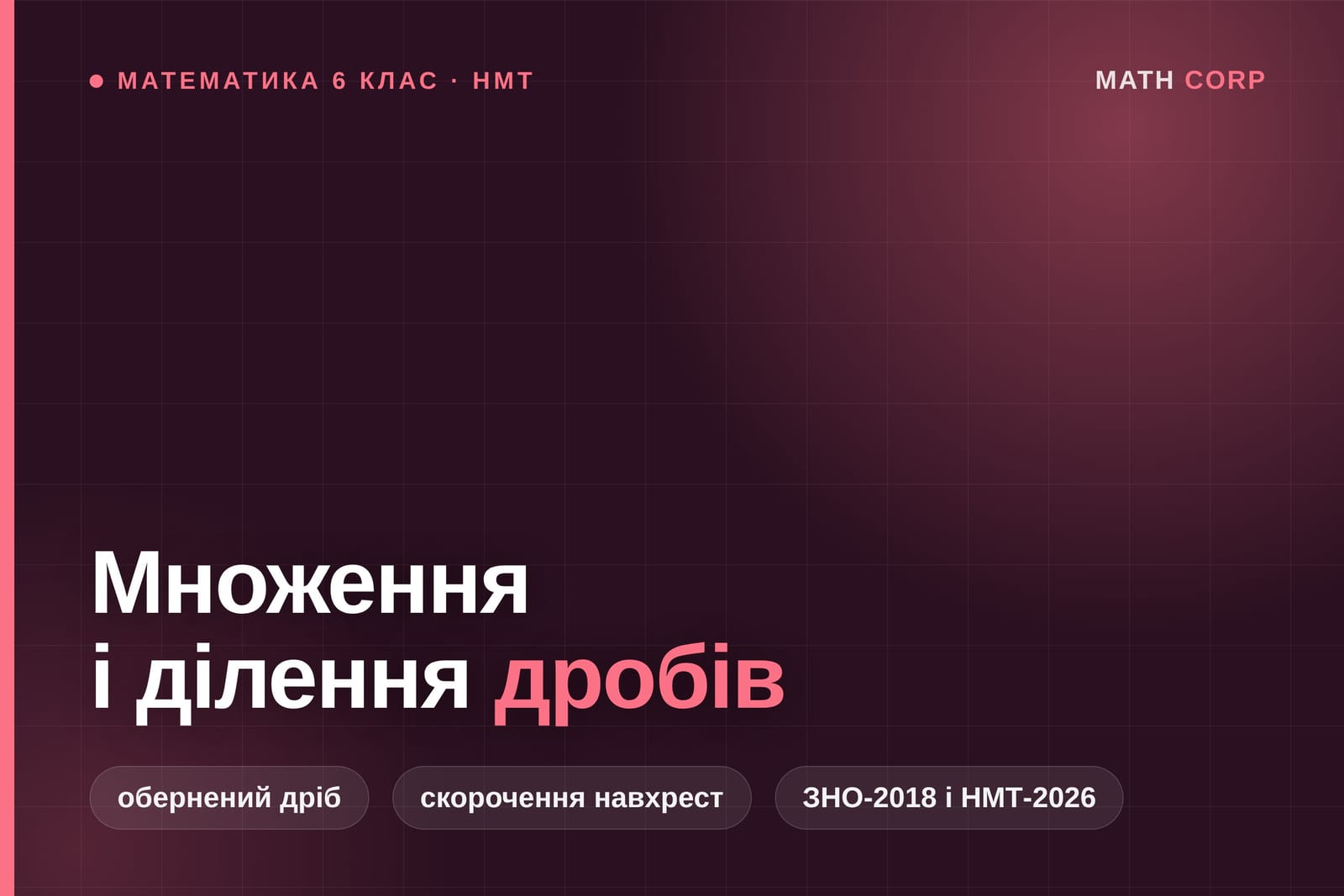 Множення й ділення дробів. Ділення на правильний дріб збільшує додатне число